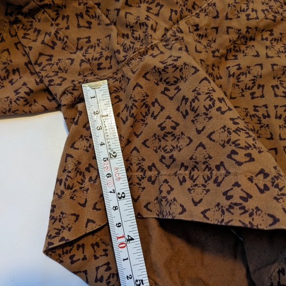 Patagonia Tan Cotton Shorts Brown Geometric Print - Picture 6 of 6